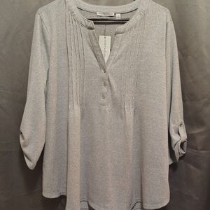Notations Light Gray Women's Blouse